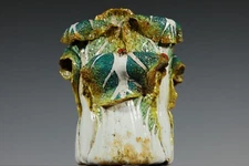 Fine Rare Qing Dynasty Chinese Porcelain Biomimetic Porcelain Brush Pot