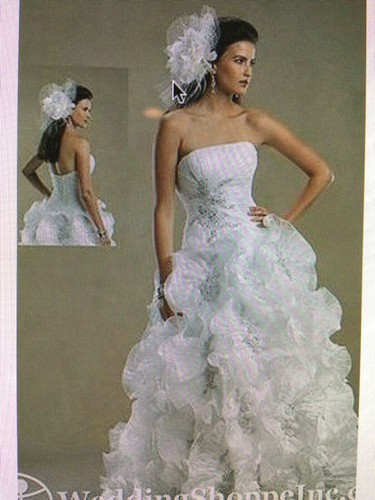 Bridal ball gown Wedding Dress White 