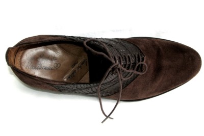 Derbies JB Rautureau En Cuir Daim & Python - Taille 42/43 Excellent état
