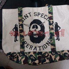 A BATHING APE x STUSSY Collaboration Tote Bag MOOK