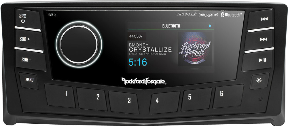 Морской цифровой медиа-ресивер Rockford Fosgate PMX-5CAN с шиной CAN 75890₽