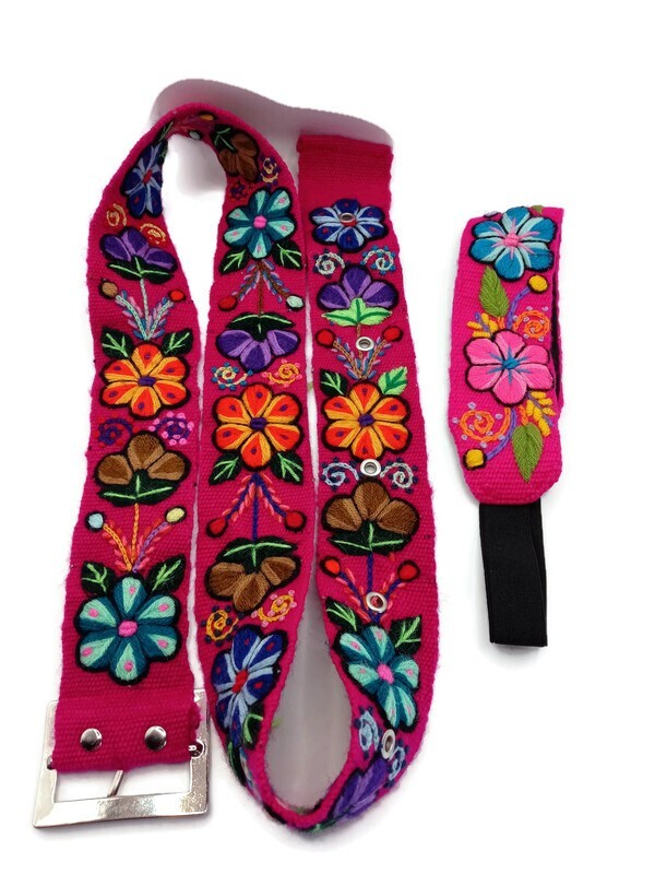 Hand-Woven Headband Belt Set Women main image 3