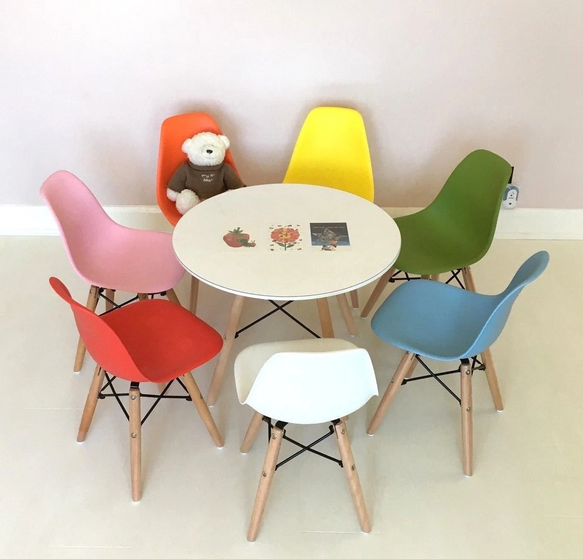 Set 4 Sillas The Shop estilo Eames Blanca