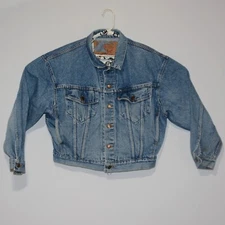 Vintage Levis Men's Blue Denim Button Front Trucker Jacket 70598-4891 Sz Medium