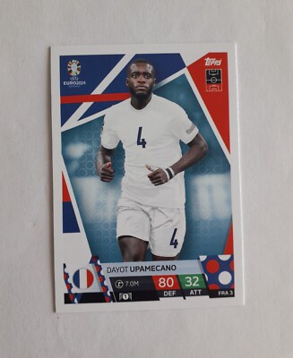 Dayot Upamecano Euro 2024 Topps Match Attack Frankreich