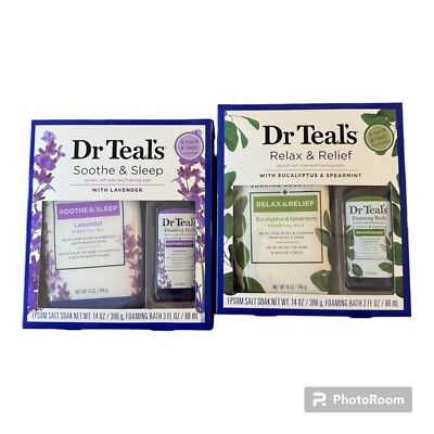 2- Dr. Teal's Soothe & Sleep/Relax&Relief Soak And Foaming Bath