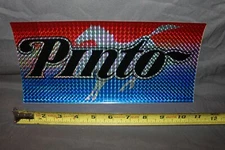 Chroma Graphics Vintage Spectra 70s 80s Auto License Plate Decal Ford Pinto