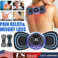 Mini Electric EMS Portable Neck Back Massager Cervical Massage Patch Stimulator