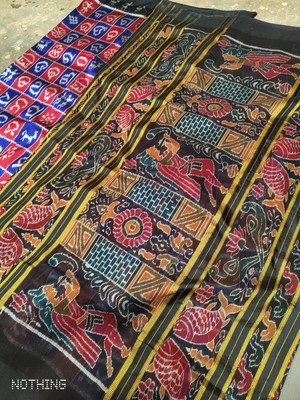 Ikat Pure 100 pure Odisha Sambalpuri  Silk Saree