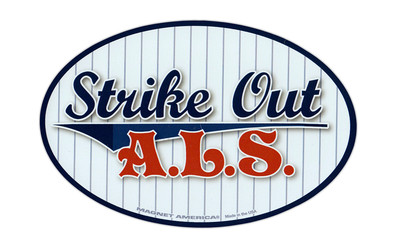Magnetic Bumper Sticker - Strike Out ALS (Lou Gehrig's Disease) - Awareness