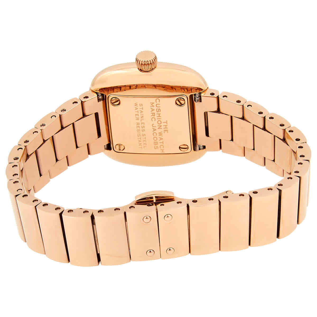 Marc Jacobs The Cushion Quartz Rose Dial Ladies Watch MJ0120184716 