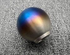 Spoon Sports Titanium Style Round Shape Aluminum Weighted Gear Shift Knob
