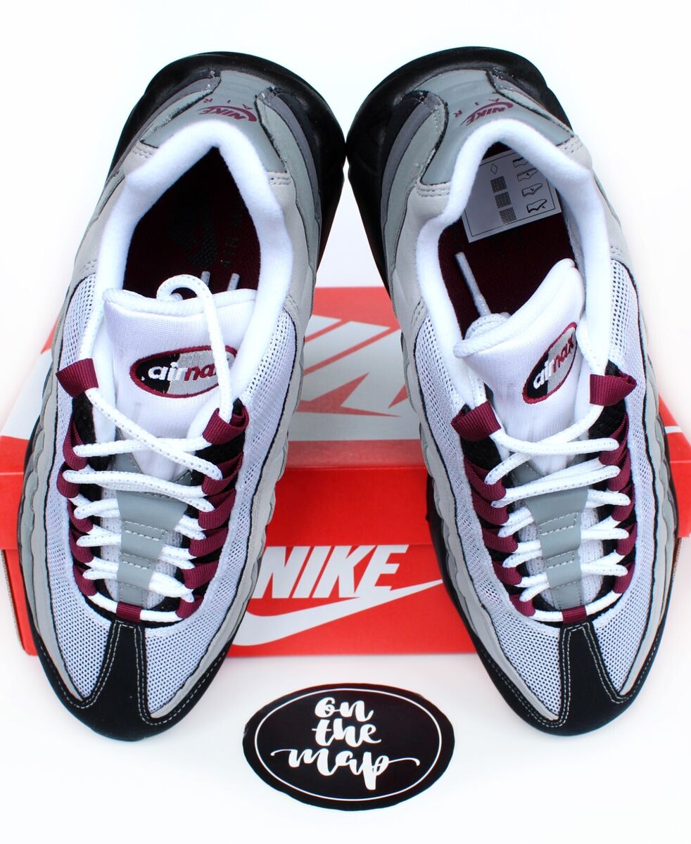 Nike Air Max 95 Dark Beetroot OG Black Pearl Grey UK 7.5 US Nike Air Max 95 Dark Beetroot OG Black Pearl Grey UK 7.5 US
