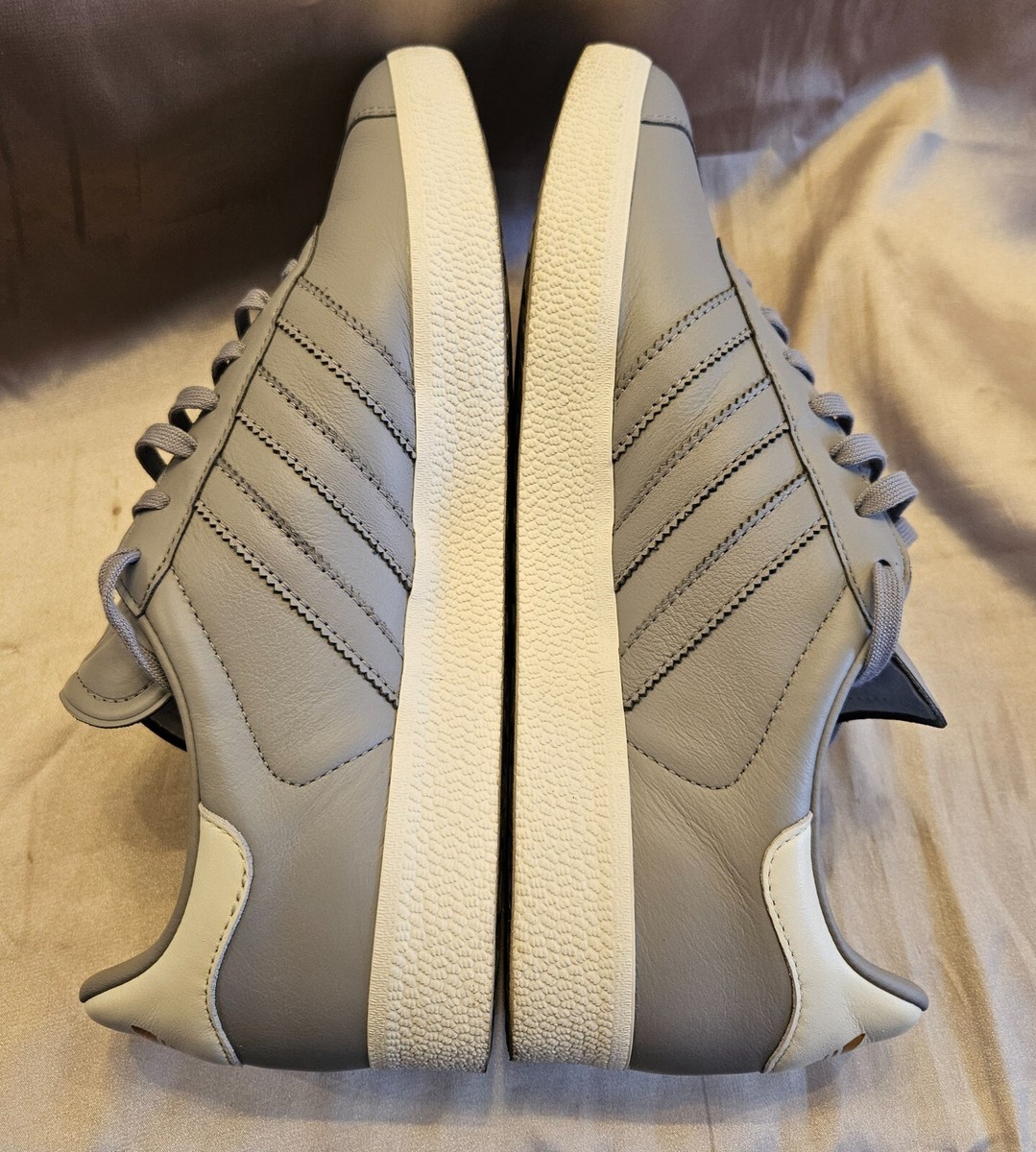 MI ADIDAS ORIGINALS CUSTOM LEATHER GAZELLE SNEAKERS LIGHT ONIX WOMENS 9 |  eBay