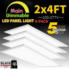 2X4FT LED Flat Panel Light 75W Drop Ceiling Troffer Office Recessed Lights 5000K
