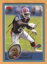 Eric Moulds Buffalo Bills AUTO Signed 2003 Topps Mississippi State Bulldogs 3D