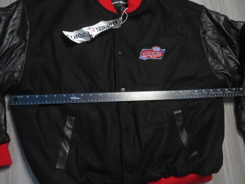 Marwin Sports NHRA Drag Racing Varsity Jacket Size XL Men NEW NWT Lucas Oil - Picture 3 of 5