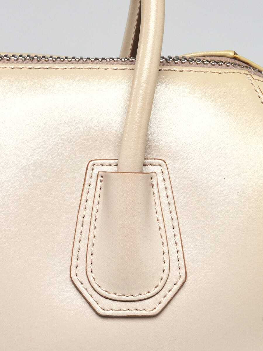 Givenchy Grey Smooth Calfskin Leather Medium Antigona Bag image 7