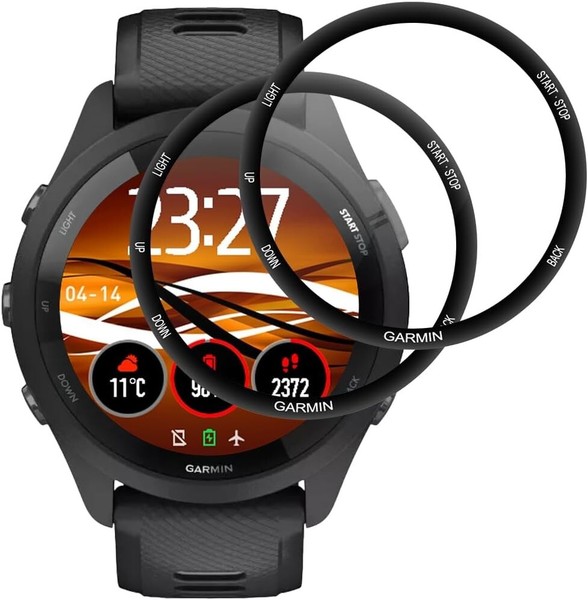 2X 3D Schutzglas FüR Garmin Forerunner 265 Hartglas Full Screen Curved-image