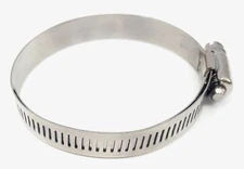 Ten SAE Size 20 Lined Hose Clamps All Stainless 1-1/8" to 1-3/4" Range