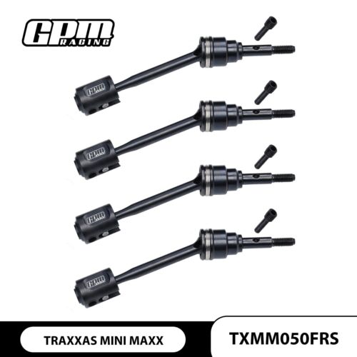 GPM Carbon Steel Front & Rear Driveshafts And Drive Cups For TRAXXAS Mini Maxx - Picture 3 of 3