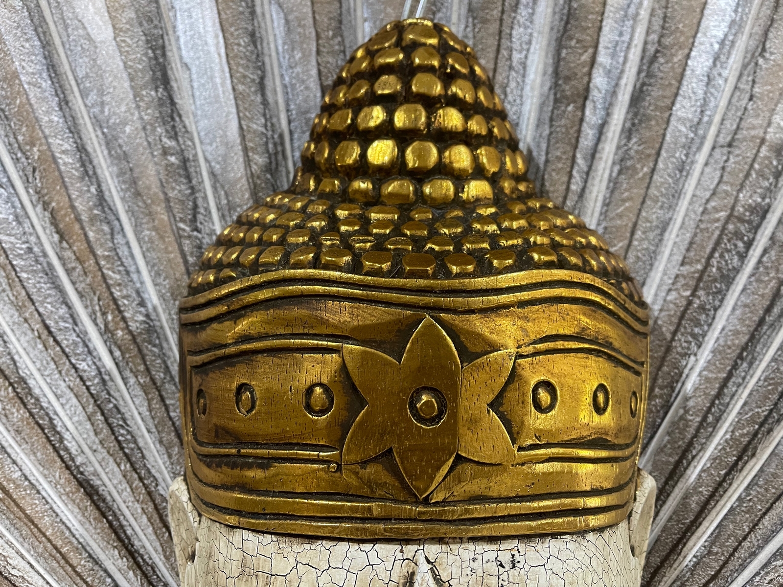 NEW Balinese Hand Carved Wooden Buddha Mask 40cm Bali Buddha Wall Art eBay