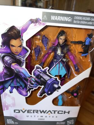 Hasbro Overwatch Ultimates Series Sombra Action Figure Da Collezione 6 Pollici, Articolata, Con Accessori