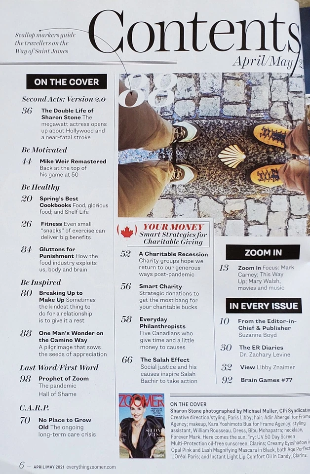 Zoomer I'm One Magazine April May 2021 Sharon Stone Spring Cook Books s3 - Image 3 of 4
