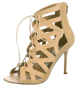 beige gladiator heels