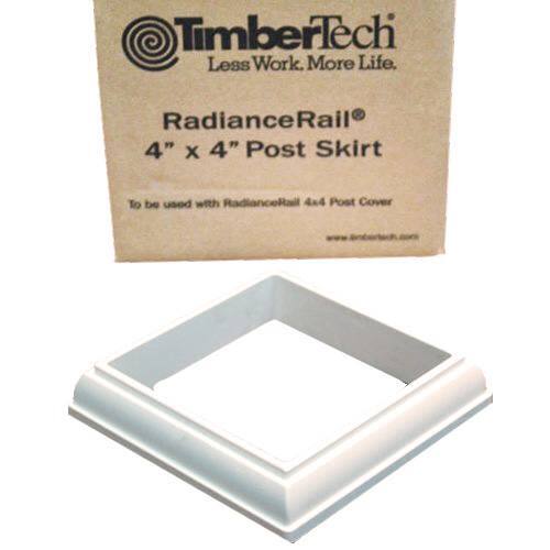 TimberTech RadianceRail Express 4 in. x 4 in. Post Skirt, White AZT4X4PSKIRTW
