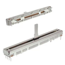 ALPS 10K ohm slide potentiometer Fader RS6011DP log travel: 60mm total: 75mm pot