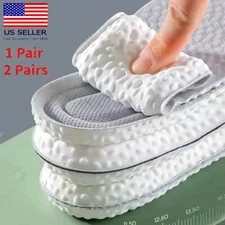Memory Foam Insoles Inner Sole Air Cushion Foot Shoe Pads Height Increase Unisex
