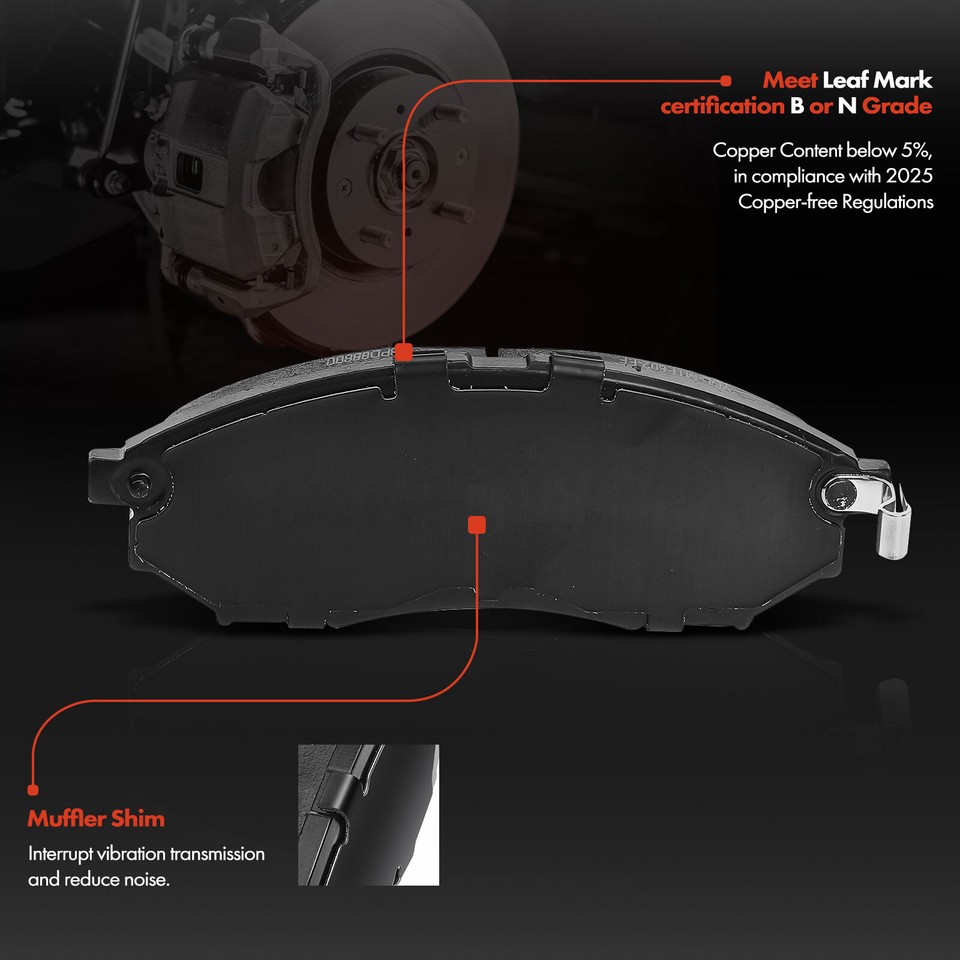 Front Disc Brake Rotor & Brake Pad + Wheel Hub Bearing for Nissan 350Z