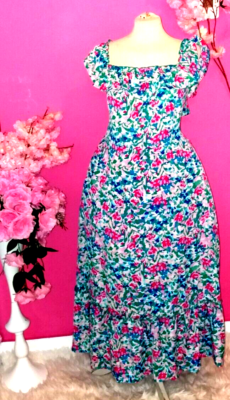 WOMEN JOE BROWNS PLUS SIZE FLORAL BARDOT MIDI DRESS ( SIZE UK18 ) | eBay UK