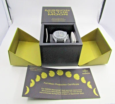 OMEGA X SWATCH Mission to the Moon MOONSHINE GOLD - NEUWARE - Lollipop - Bild 1 von 4