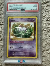 Pokemon TCG Mew XY Evolutions Prerelease Kit Graded PSA 9 Mint