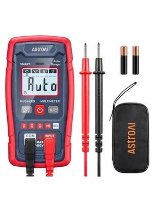 AstroAI Multimeter voltmeter 4000 Counts, Smart Messmodus, Digital Voltmeter mit
