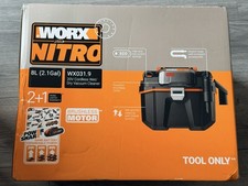 WORX Nitro WX031.9 20V Cordless Wet/Dry Vacuum 8L Brushless Shop Vac Tool Only