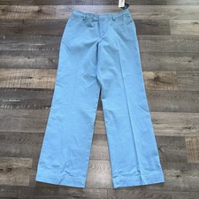 Lauren Ralph Lauren Wide Straight Leg Pants Women's Size 8 Blue Classic Workwear