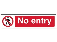 Image of Scan - No Entry - PVC Sign 200 x 50mm