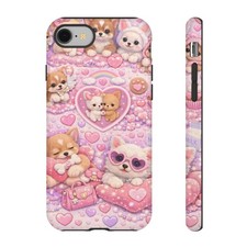 Kawaii Puppy Hearts phone case Tough Cases with chihuahua Paris Hilton