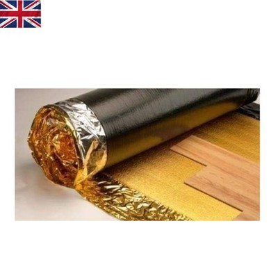 6 mm Super Gold Unterlage mit 26 dB Schallabsorption - idealer feuchtigkeitsdichter Bodenbelag
