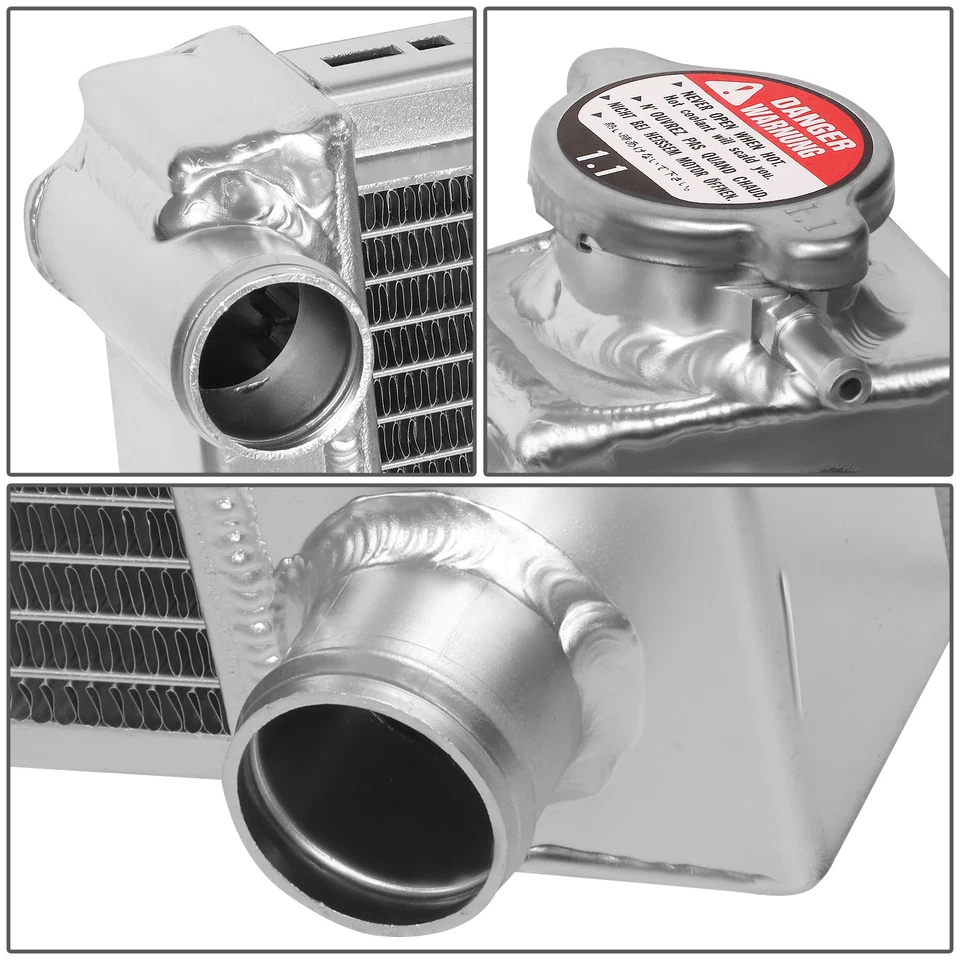 3-ROW ALUMINUM RADIATOR+2X 9" FAN KIT FOR 73-80 CHEVY C/K P20/P30 PICKUP l6/V8 Foto 4 de 4