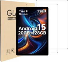2 Pack Screen Protector for 10.36 inch Android Tablet 9H Tempered Glass Film Gua