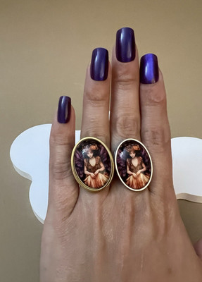 Fairycore Fairy Statement Rings - Green Witch Fairy Rings