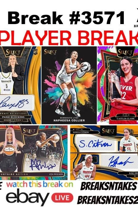Break #3571: 2025 Panini Select WNBA Hobby CASE (12 BOX) Player Break