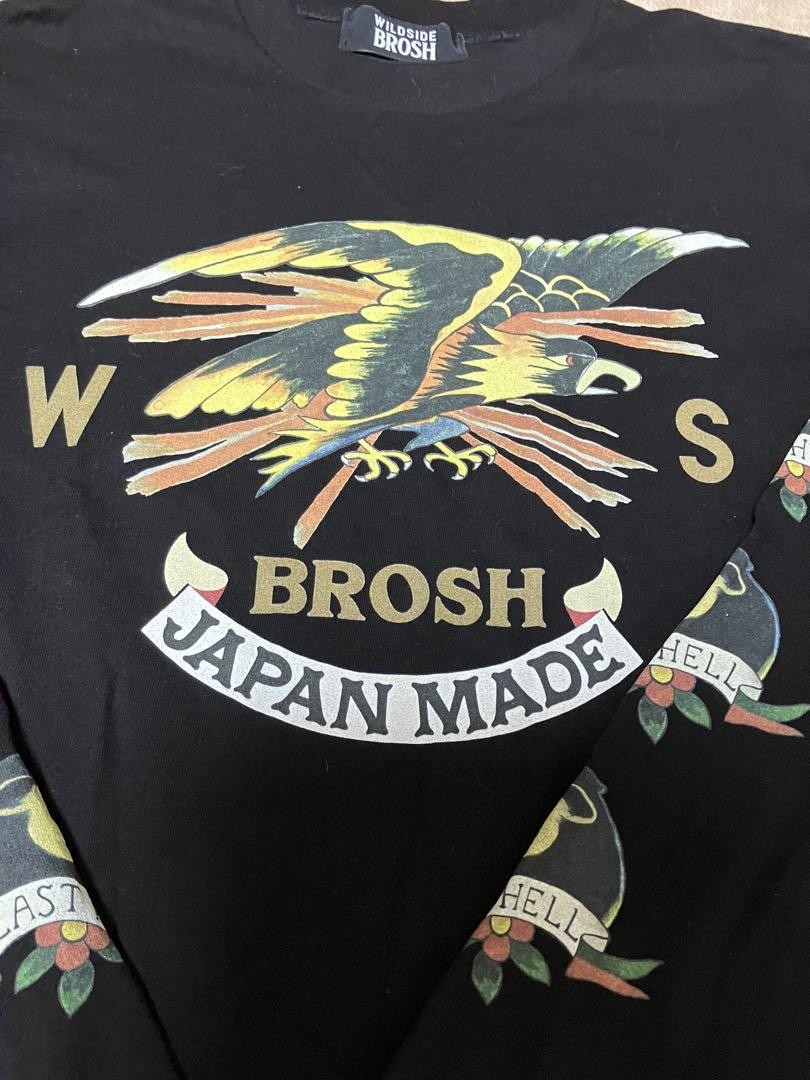 トップス Yohji Yamamoto WILDSIDE BROSH L/S Tee BROSH × WILDSIDE YOHJI YAMAMOTO TATTOO Long Sleeve T-Shirt
