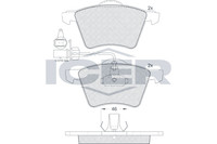 Bremsbelagsatz Vorne Ate-System FüR VW California T4 Camper 7DJ 92-03 8660004805
