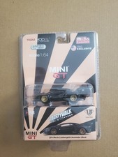 MINI GT 1:64 LB-Works Lamborghini Aventador Black #58  Mijo Exclusive LHD Rare!