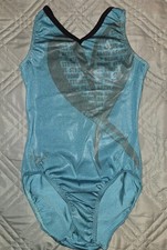 Laurie Hernandez Leotard GK ELITE “EMPOWERMENT” Mint Heart E3840  AXS